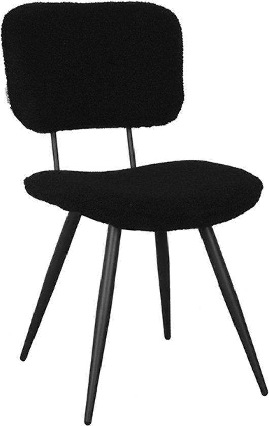 LABEL51 Chaise de salle à manger Ted - Zwart - Teddy