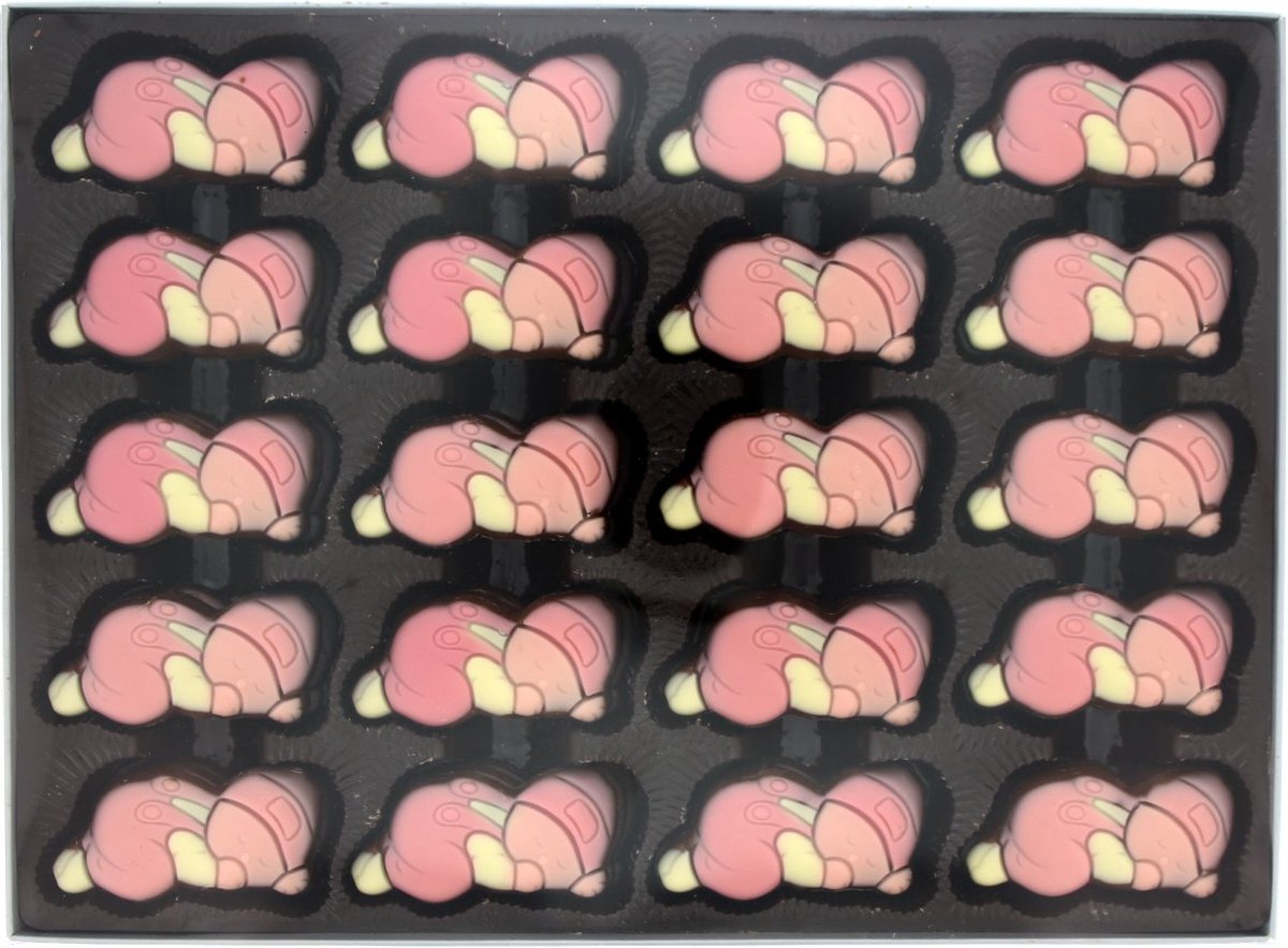 Ickx Chocolade babies melkchocolade-rose - Doos 735 gram