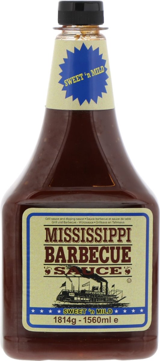 Mississippi - Barbecue saus sweet 'n mild - 1560ml