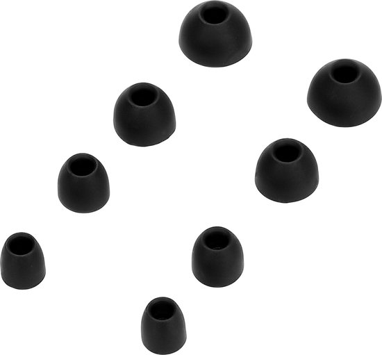 kwmobile 8x Reserve covers voor oordopjes geschikt voor Beoplay B&O EQ / H3 / H5 / E4 / E6 / E8 - 4 maten - Silicone dopjes voor in-ear headphones