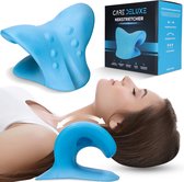Care Deluxe Nekstretcher incl. Gezonde Houding Gids - Massagekussen - Nekmassage apparaat - Neck releaser - Massage apparaat - Postuur corrector - Blauw
