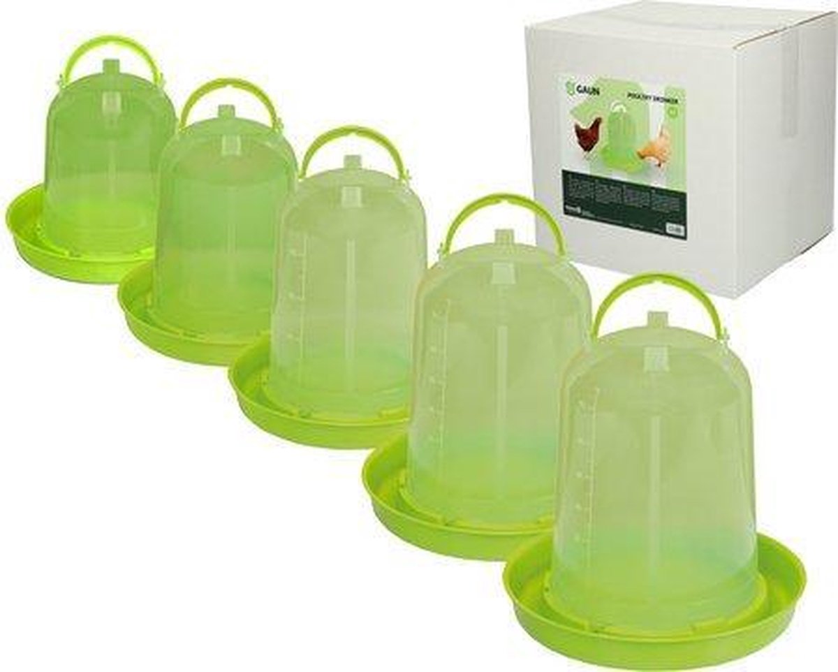 Gaun Pluimvee drinktoren Lime groen 10 liter