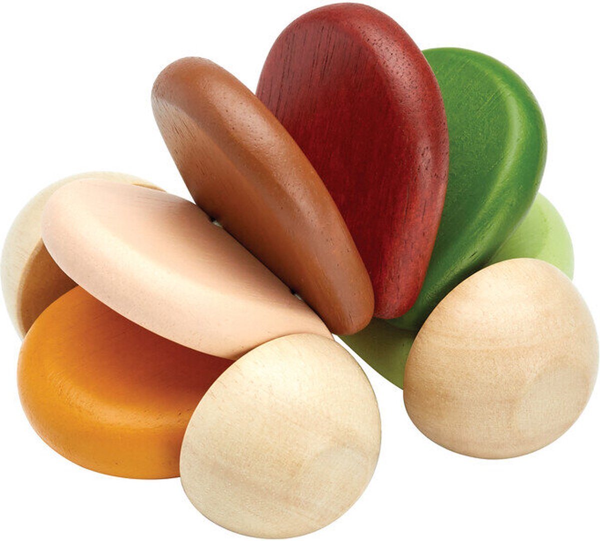 PlanToys Houten Speelgoed Baby auto - Modern Rustiek