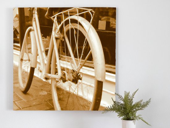 My old bike | My old bike | Kunst - 40x40 centimeter op Canvas | Foto op Canvas