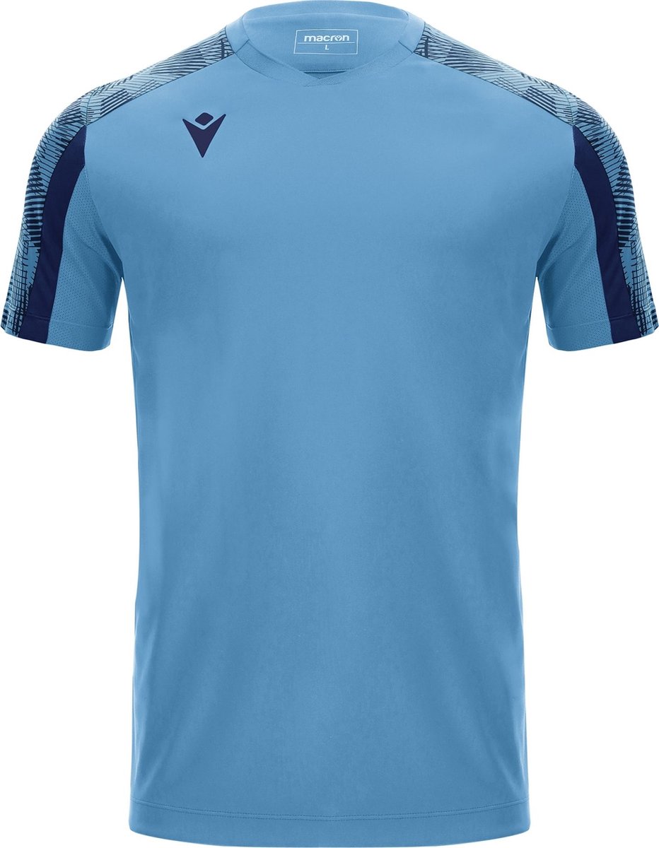 Macron Gede Shirt Korte Mouw Heren - Hemelsblauw / Marine | Maat: S