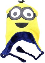 Despicable Me Minion Kinder Laplander Beanie Muts Geel / Zwart