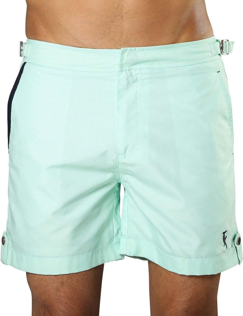 Zwemshort Tampa Stripes Hint of Mint - 36 - L
