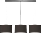 Home Sweet Home hanglamp Bling - verlichtingspendel Beam inclusief 3 lampenkappen - lampenkap 35/35/21cm - pendel lengte 100 cm - geschikt voor E27 LED lamp - zwart
