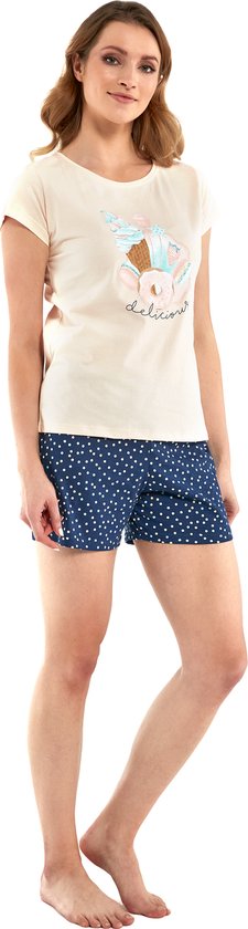 Hunkemöller pyjamabroek blauw/wit