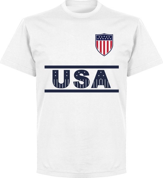 Verenigde Staten Team T-Shirt - Wit - 5XL