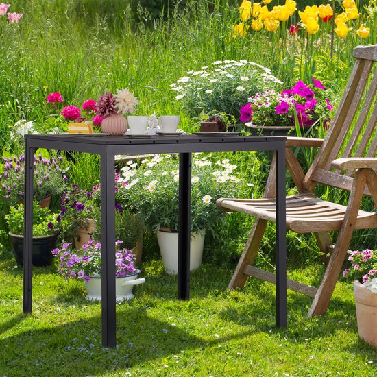 Zwarte eettafels voor buiten in de tuin - Leen Bakker