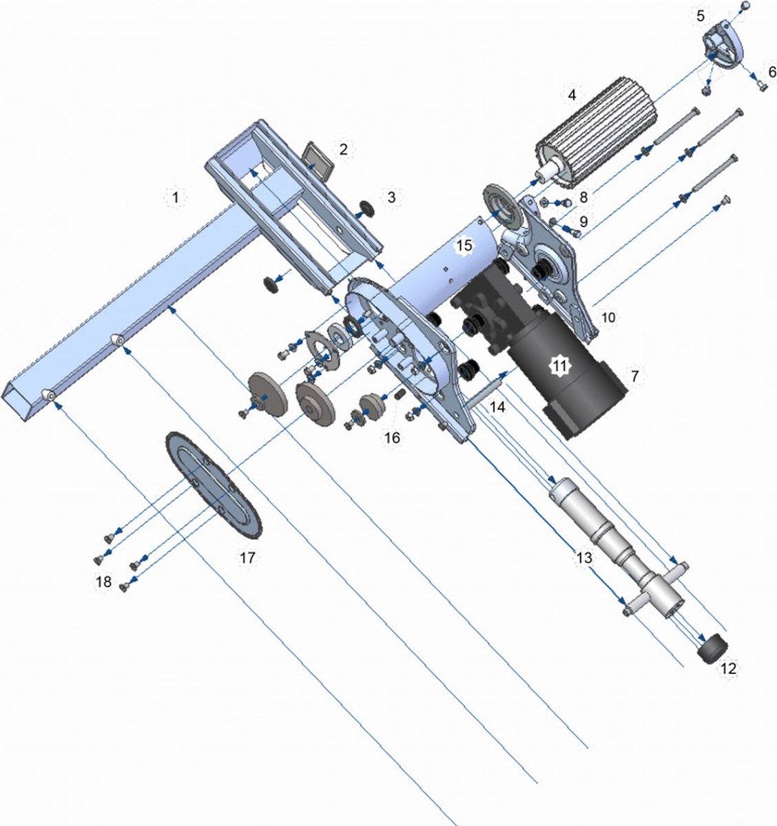 P1 Geleideframe LV/RA 201210NE01R (niet afgebeeld)