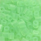 Strijkkralen, afm 5x5 mm, gatgrootte 2,5 mm, medium, neon groen (32237), 1100 stuk/ 1 doos