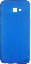 Samsung J4 Plus siliconenhoesje Blauw Siliconen Gel TPU / Back Cover / Hoesje