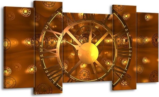 Peinture sur toile Moderne | Jaune marron, | 120x65 5 Liège