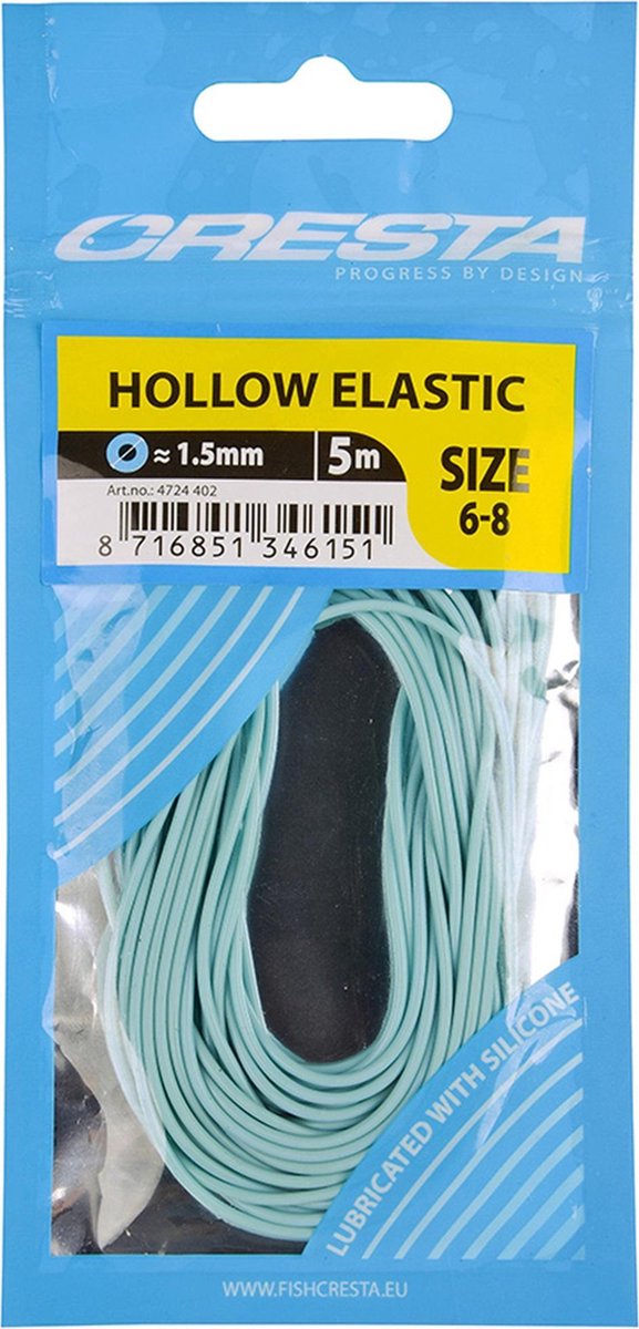 Cresta Hollow Elastic | 1.5mm | 5.00m | Light Blue