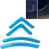 4 Stks / set Universele Auto Styling PVC Autodeur Rand Anti Collision Sticker Deur Anti-Rub Strips Autodeur Scratch Protector (blauw)