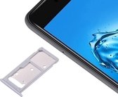 Huawei Enjoy 7 Plus / Y7 Prime SIM-kaartvak & SIM / Micro SD-kaartlade (zilver)