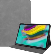 Samsung Galaxy Tab S5e hoes - PU Leer Folio Book Case - Grijs