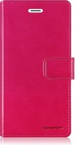 Hoesje geschikt voor Samsung Galaxy A70 - blue moon diary wallet case - roze
