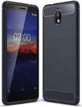 Nokia 3.1 - Litchi TPU Case - Blauw