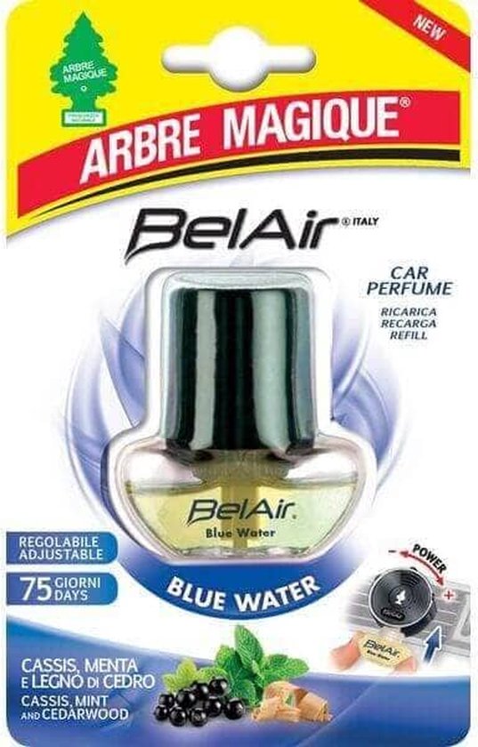 Arbre Magique - Désodorisant Aqua 7ml RECHARGE - Désodorisant - Polypropylène (Pp) - noir