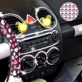 468 PCS Glitter Crystal Diamond Decoration / Shining Rhinestone Sticker voor auto Sticker & mobiele telefoon Ornament (roze)