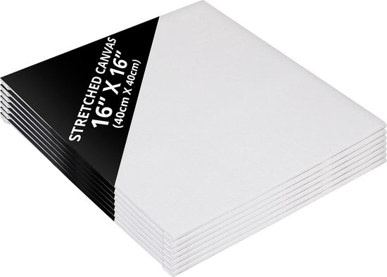 Belle Vous 7 Pak Blank Canvas – 25 x 50 cm – Voorgerekte Canvas Paneelborden – Geschikt voor Acryl en Olieverf, Maar ook Schetsen en Tekenen