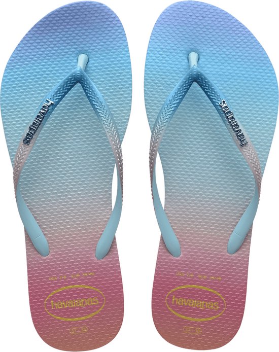 Havaianas SLIM GRADIENT - Blauw/Roze - Maat 35/36 - Dames Slippers
