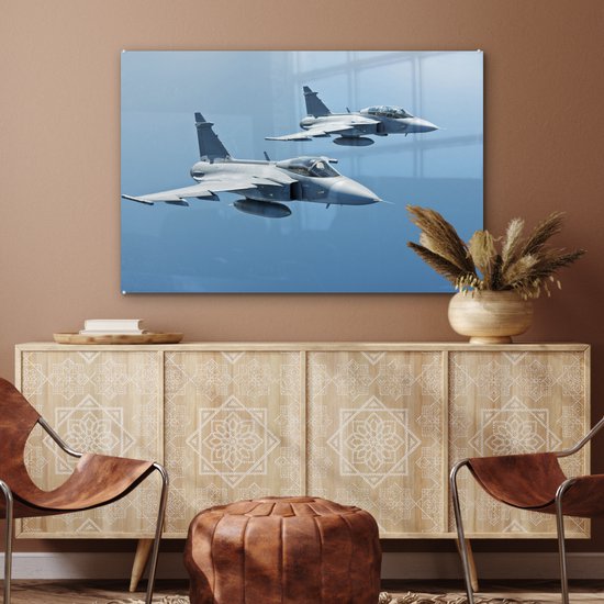Peinture sur Verre - Deux Jets Volants - 120x80 cm - Peintures sur Verre Peintures - Photo sur Glas