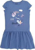 HEBE -  jurk - korte mouwen - blauw - Maat 98/104