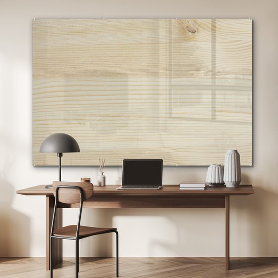 MuchoWow® Peinture sur verre 150x100 cm - Peinture sur verre acrylique - Une structure en bois clair - Photo sur verre - Peintures