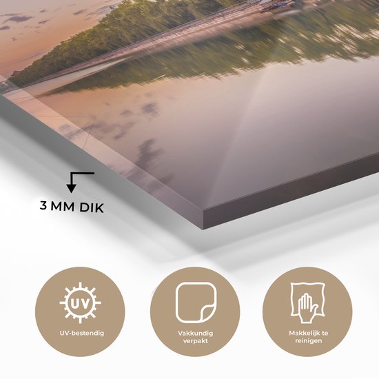 Cité interdite en Chine près de l'eau Plexiglas 30x20 cm - petit - Tirage photo sur Glas (décoration murale en plexiglas)