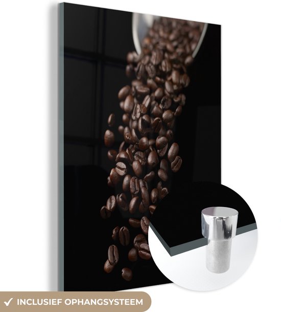 Peinture sur verre - Grains de Grains de café pour un expresso - 60x80 cm - Peintures sur Verre Peintures - Photo sur Glas