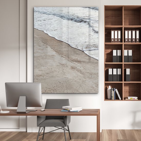 MuchoWow® Peinture sur verre 120x160 cm - Peinture sur verre acrylique - Mer - Plage - Été - Photo sur verre - Peintures