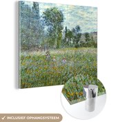 Peinture sur Verre - La Prairie - Claude Monet - 20x20 cm - Peintures sur Verre Peintures - Photo sur Glas