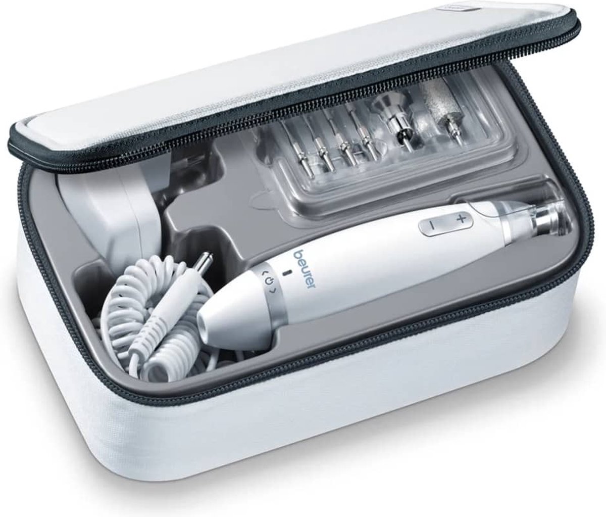 Beurer MP 62 Elektrische Nagelvijl - Nagelfrees - Elektrische Manicure en Pedicure set - 10 Opzetstukken - LED verlichting - 3 Jaar garantie - Beurer