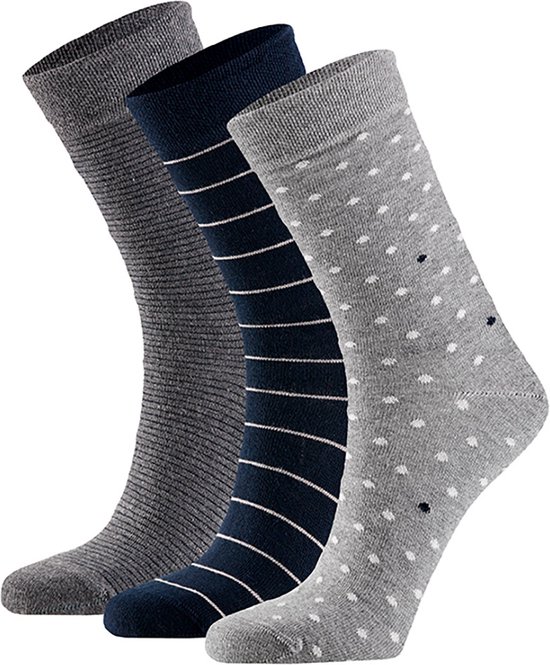Dames sokken van biologisch katoen - duurzame modieuze sokken assorti grijs