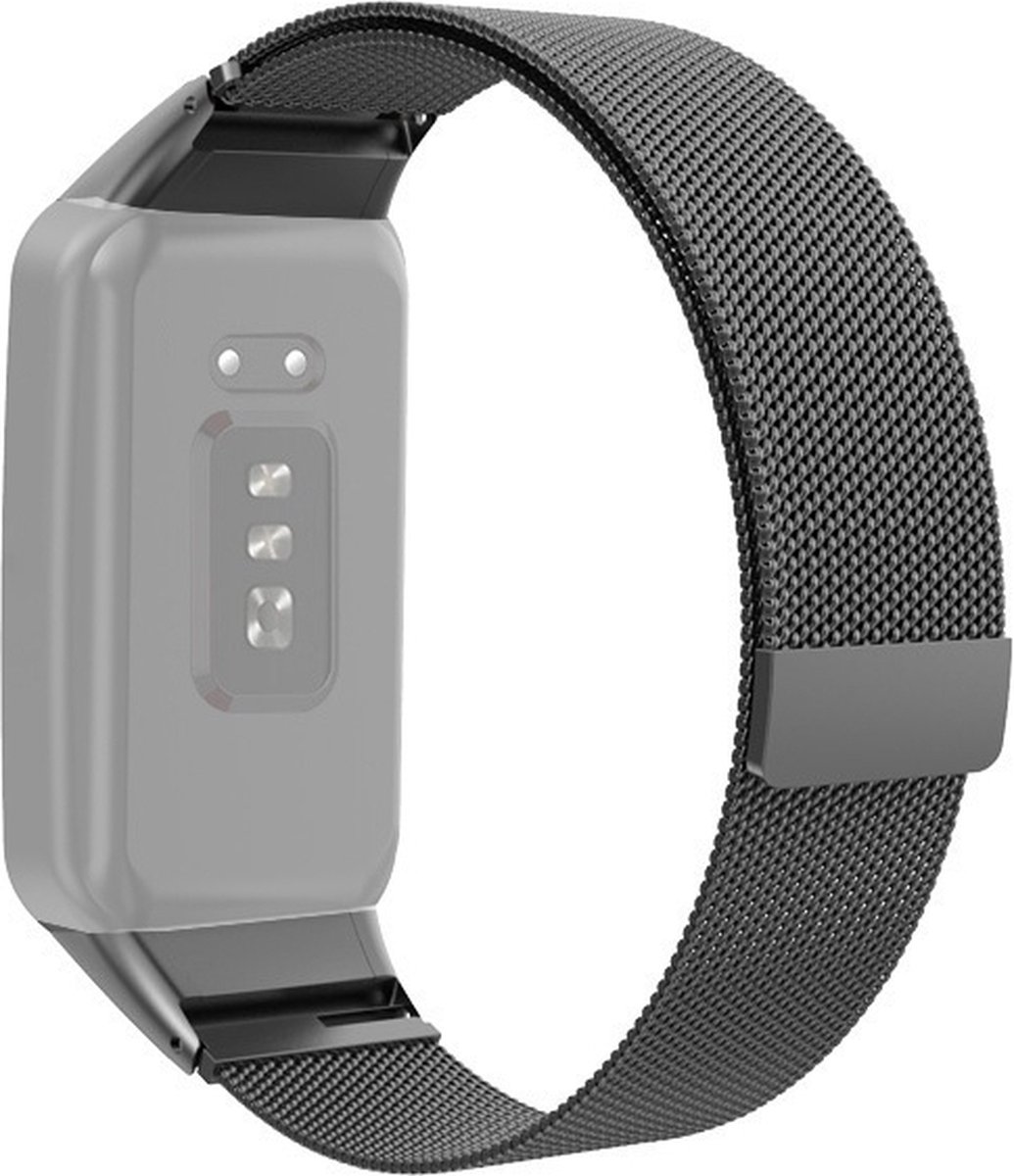 Milanees bandje - geschikt voor OPPO Watch Free - zwart