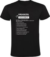 Checklist vrijgezel Heren T-shirt | vrijgezellenfeest | man | humor | grappig