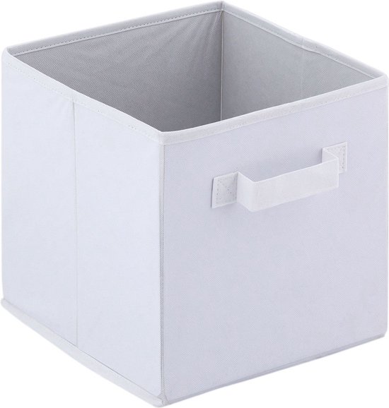 EURXLQ 6 Kunststof Vouwdoos,Vouwkisten,Opvouwbare Opbergmand, Klapbox voor Kinderkamer,Keuken,Slaapkamer,Kantoor,Badkamer (Grijs, 43×29×17 cm