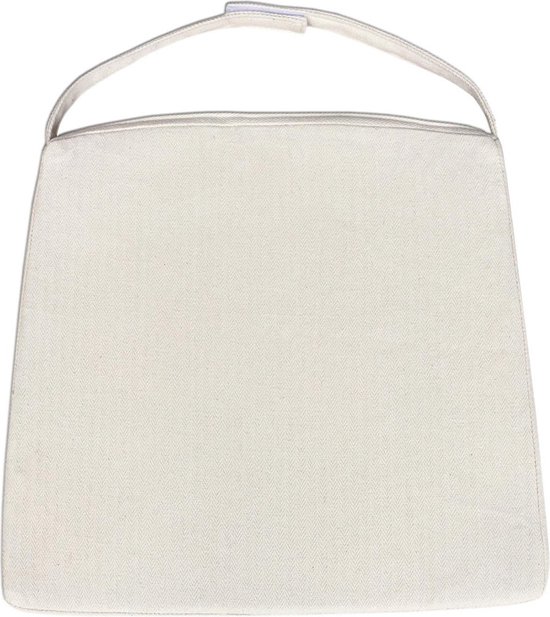 Stoelkussen rond katoen (40 cm) Pixel Tweekleurig Terracotta / Beige