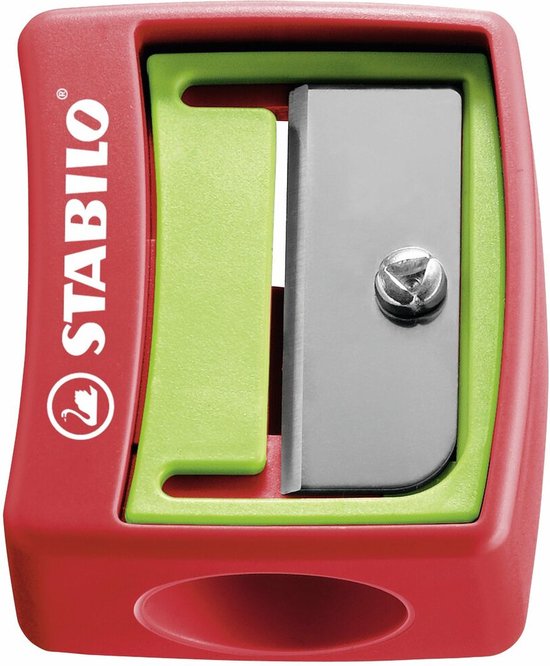 STABILO woody 3 in 1 - Multi Talent Kleurpotloden - Etui Met 6 Kleuren + puntenslijper