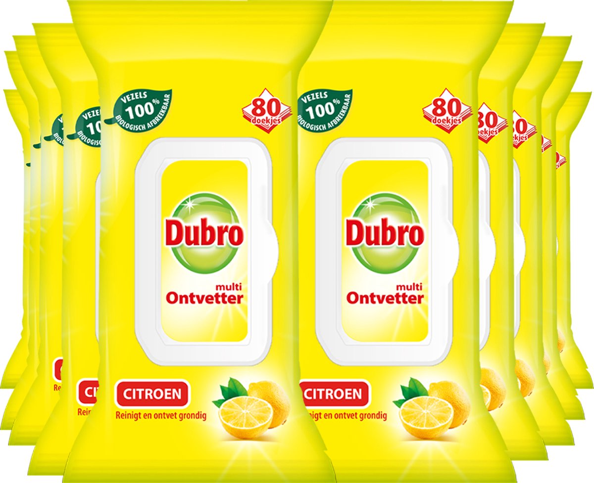 Dubro Multi Ontvetter Doekjes - 10 Stuks - Voordeelverpakking