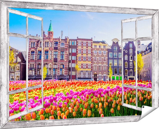 Gards Tuinposter Doorkijk Regenboog in de Heuvel Bossen - 90x60 cm Gards Tuinposter Doorkijk Regenboog in de Heuvel Bossen - 90x60 cm