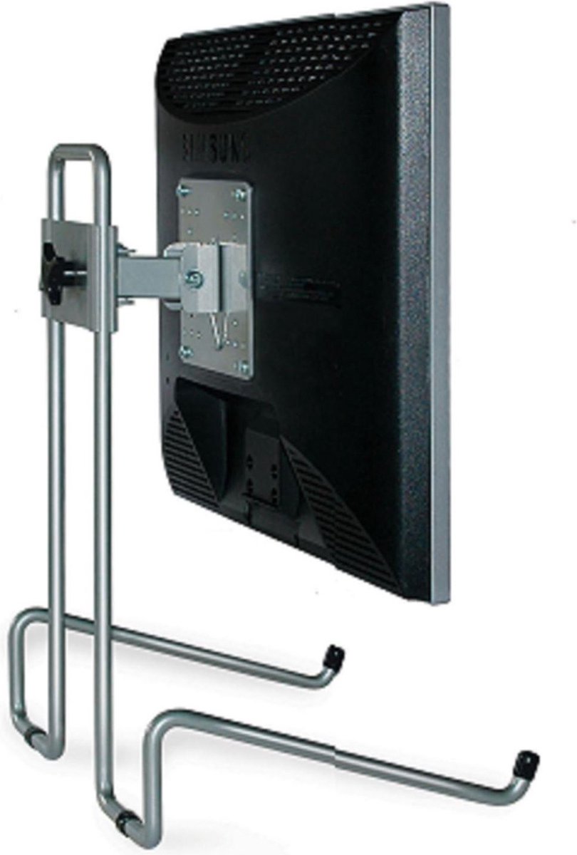 R-Go Tools R-Go Steel Flex Monitorstandaard, verstelbaar, zilver