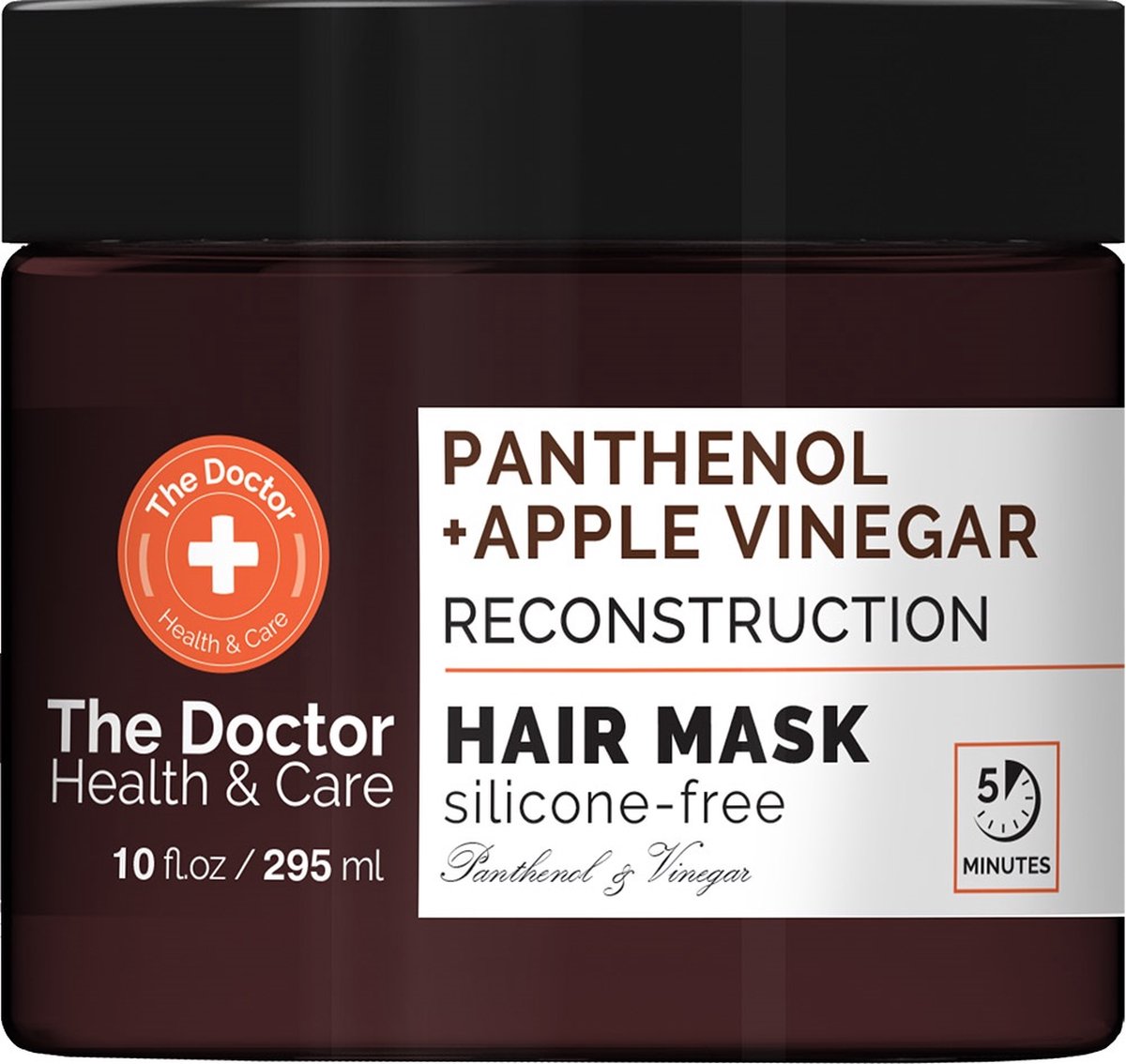 Health & Care reconstructief haarmasker Apple Cider Vinegar + Panthenol 295ml