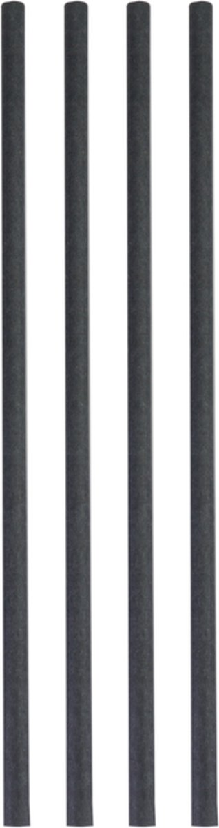 DEPA® Rietje - drinkrietje - papier - 200mm - zwart