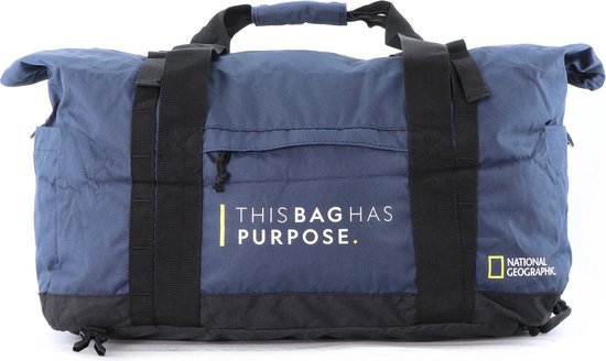 National Geographic Opvouwbare Reistas / Weekendtas / Sporttas - 48 Liter - Vegan - Pathway - Blauw