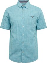 Tom Tailor Korte mouw Overhemd - 1017782 Blauw (Maat: L)
